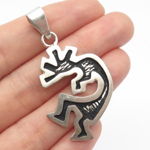 925 Sterling Silver Vintage Mexico Kokopelli Pendant