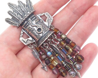 Robert Shields Native American Motorcycle Figurine, Southwestern
