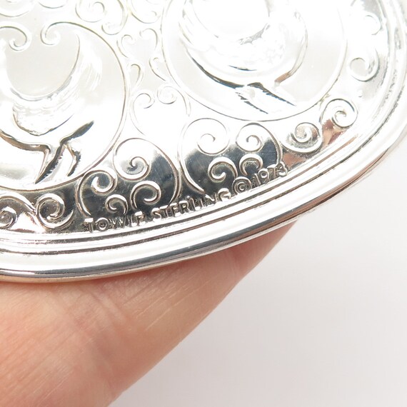 925 Sterling Silver Vintage Towle 1973 Floral Ornament - Etsy