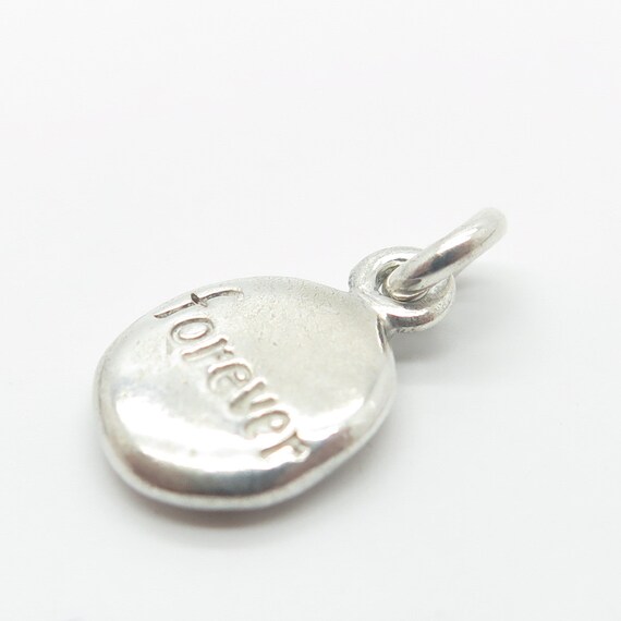 925 Sterling Silver Vintage "Forever" Minimalist … - image 5