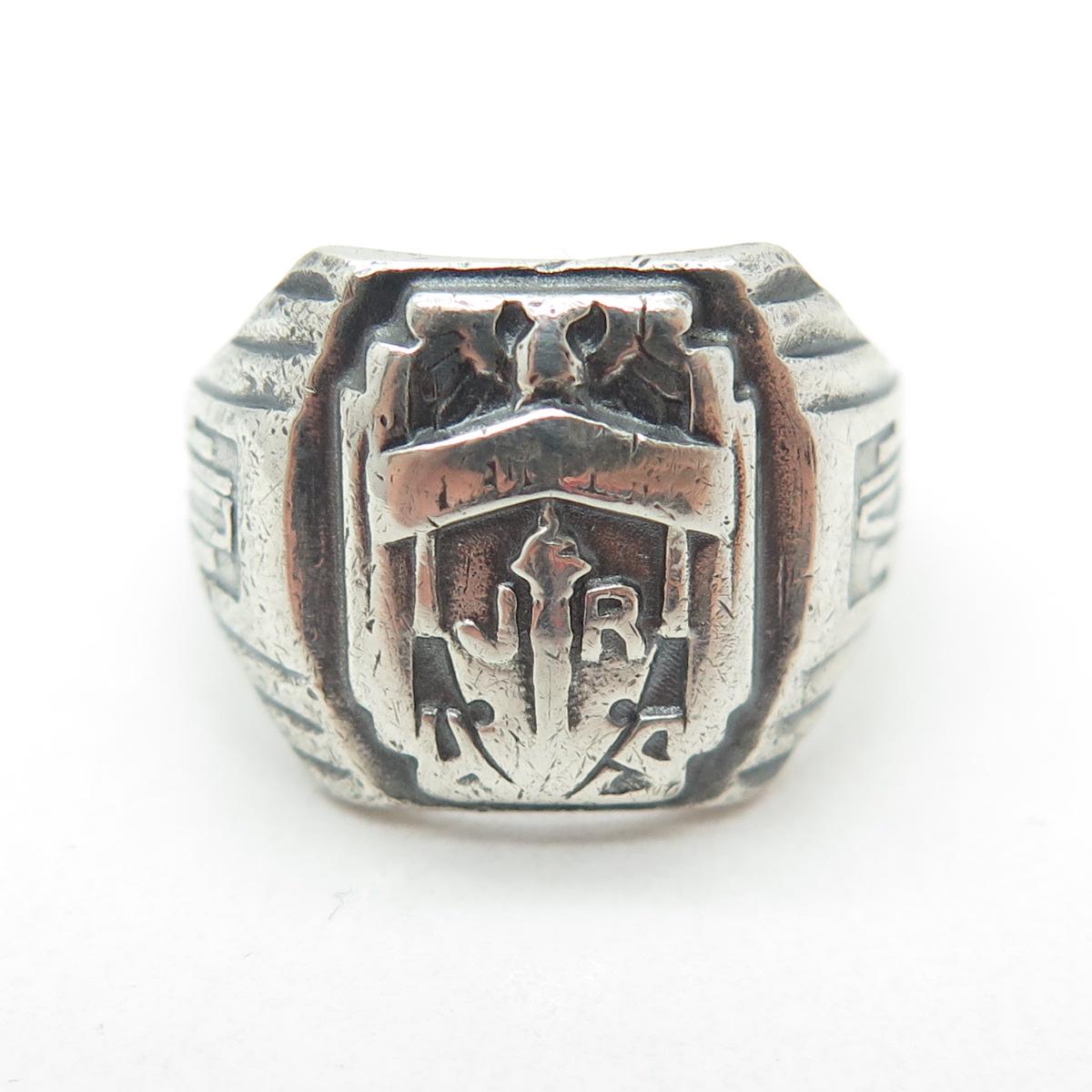 BALFOUR 925 Sterling Silver Antique 1941 JR High School Ring