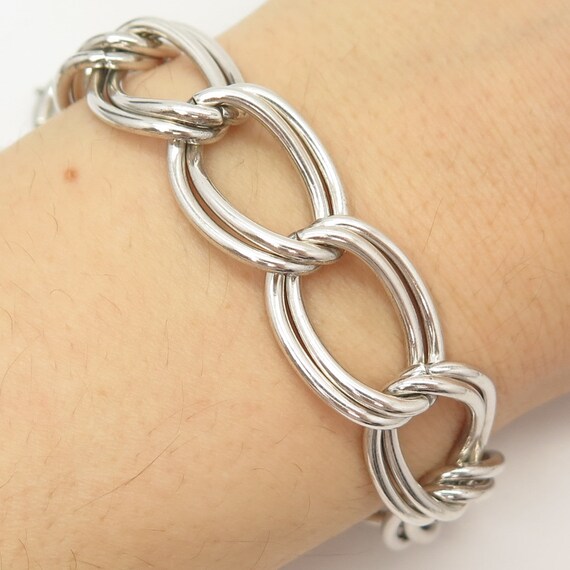 Sterling silver oval link bracelet Sterling silver oval link bracelet