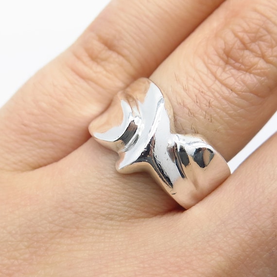 925 Sterling Silver Vintage Mexico Ribbed Ring Size 7 - Etsy