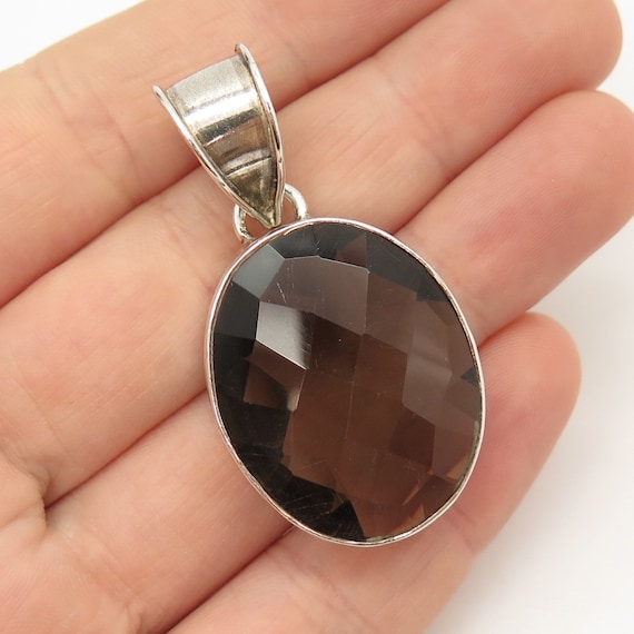 Sterling Silver Smoky Quartz Pendant Sterling Silver Smoky Quartz Pendant