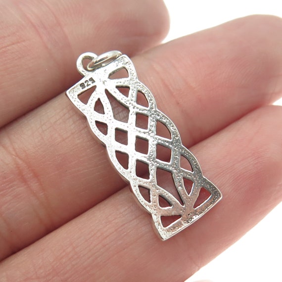 925 Sterling Silver Vintage Celtic Pendant - image 2