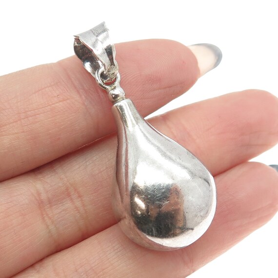 925 Sterling Silver Vintage Teardrop Perfume Bott… - image 1