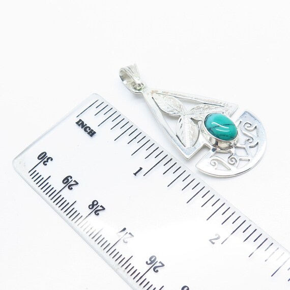 925 Sterling Silver Vintage Real Turquoise Gemsto… - image 3
