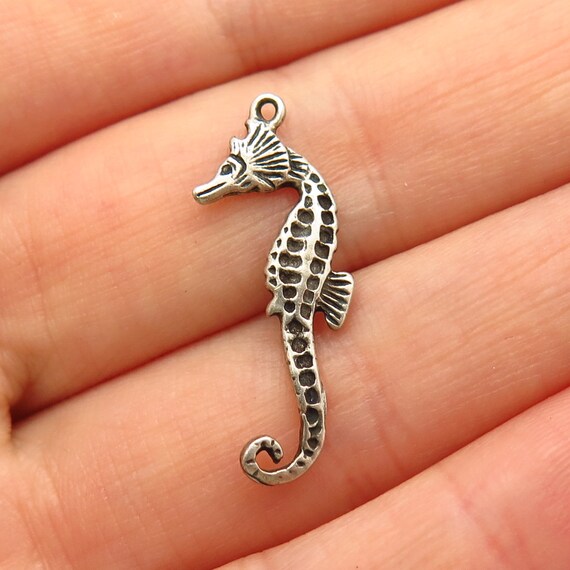 Vintage Sterling Silver Charm Pendant 925 Animal Fish