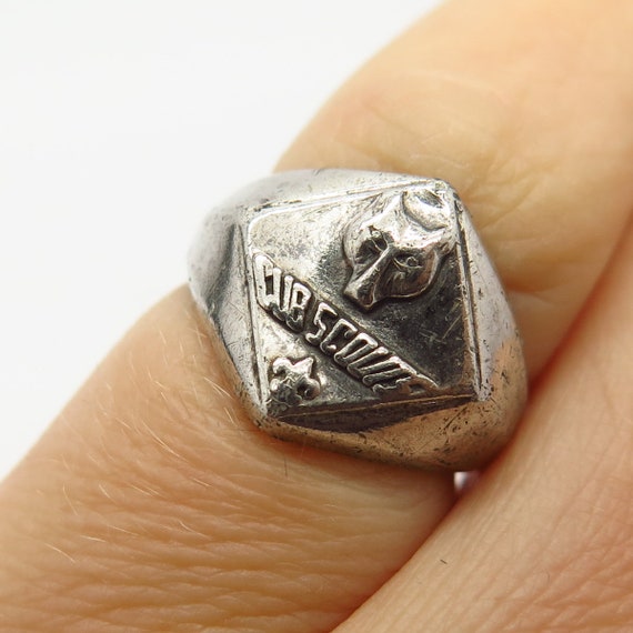 925 Sterling Silver Vintage Vargas Boy Scouts Sig… - image 1