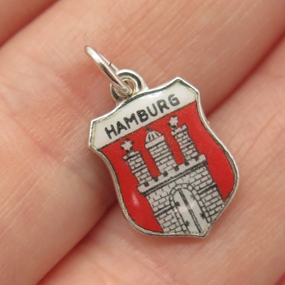 830 Silver Vintage Hummel-Mors Enamel "Hamburg" Co