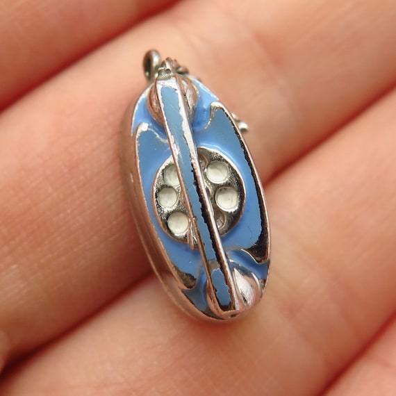 925 Sterling Silver Vintage Wells Retro Rotary Ph… - image 1