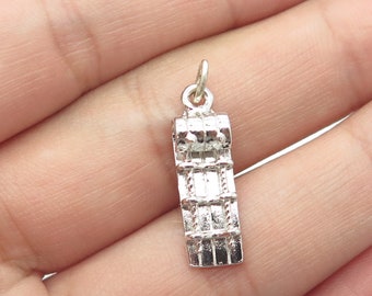 925 Sterling Silver Vintage Snow Sled Charm Pendant