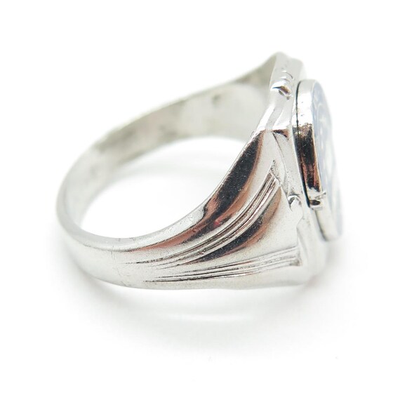 SK and F 925 Sterling Silver Vintage 1975 Enamel MJ S… - Gem