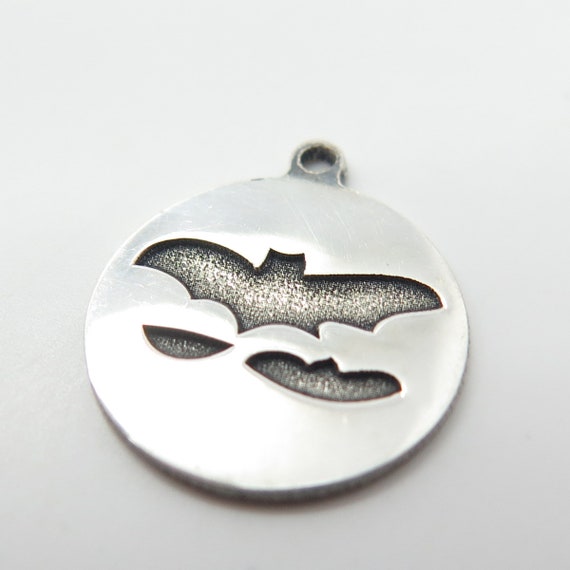 925 Sterling Silver USA Two In Town Bat Charm Pen… - image 7