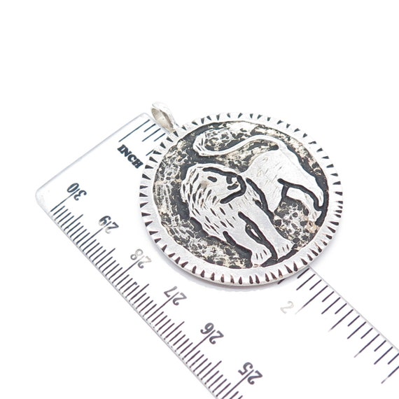 925 Sterling Silver Vintage Lion / Leo Zodiac Sig… - image 3