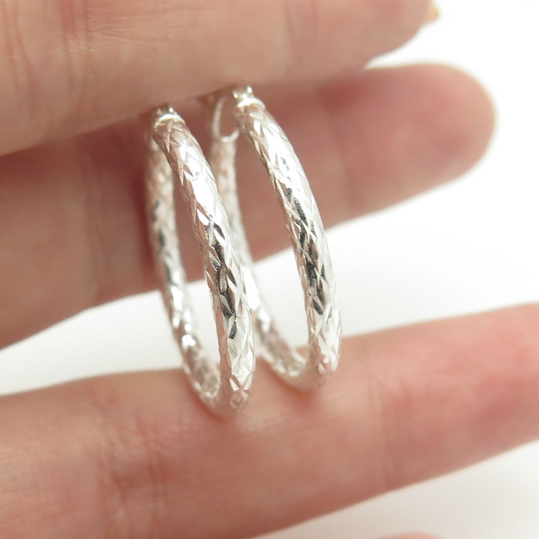 [STONE HENgE] 韓国ブランド☆925 silver☆H0021 Earrings Seoul Stone Cubic Zirconia Earrings (Silver) - Han's Beauty