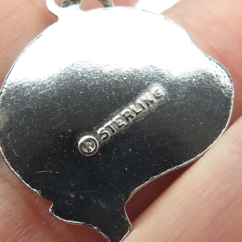 925 Sterling Silver Vintage Blue Enamel the Hawaiian Islands Pendant Etsy