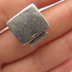 925 Sterling Silver Vintage Cashbox Charm Pendant image 5