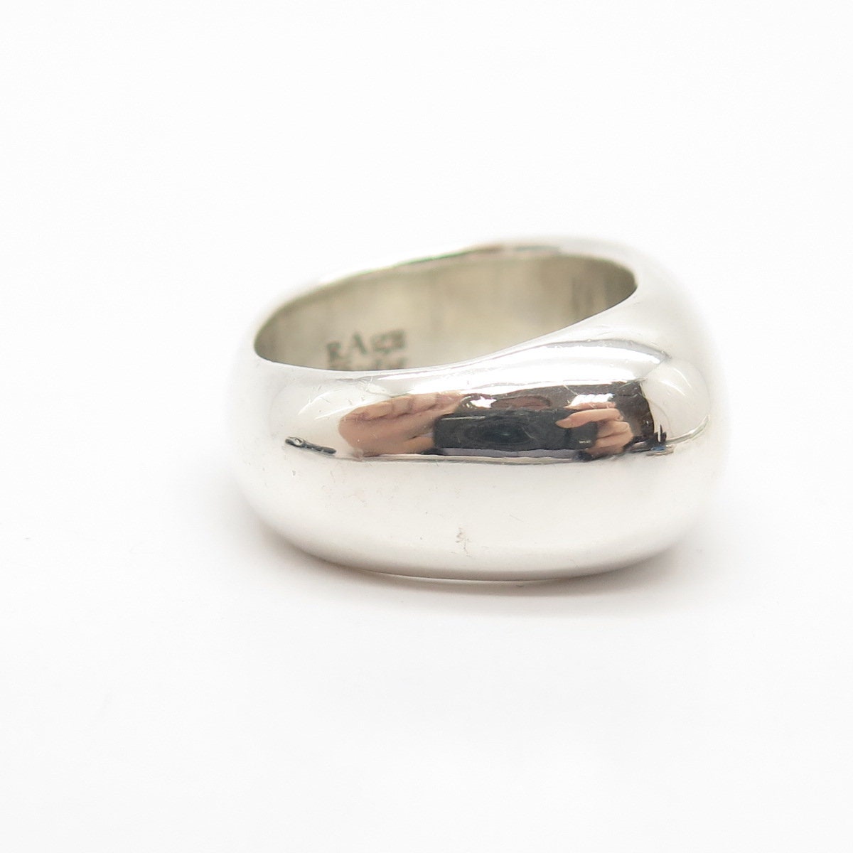 925 Sterling Silver Vintage Domed Ring Size 6 3/4 - Etsy 日本