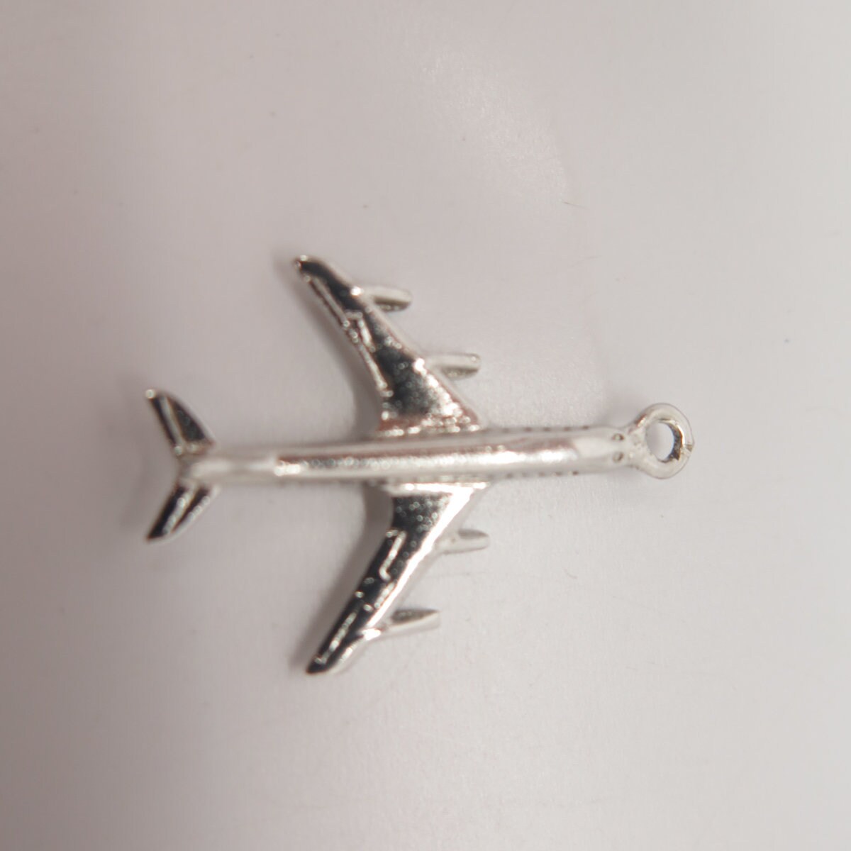 Indian Jewelry Vintage Silver 925 45mm x 22mm Plane Eagle