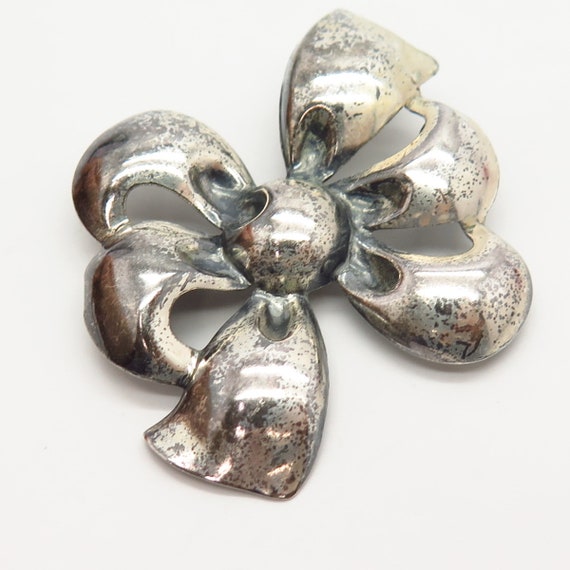 925 Sterling Silver Vintage Monet Floral Design P… - image 3