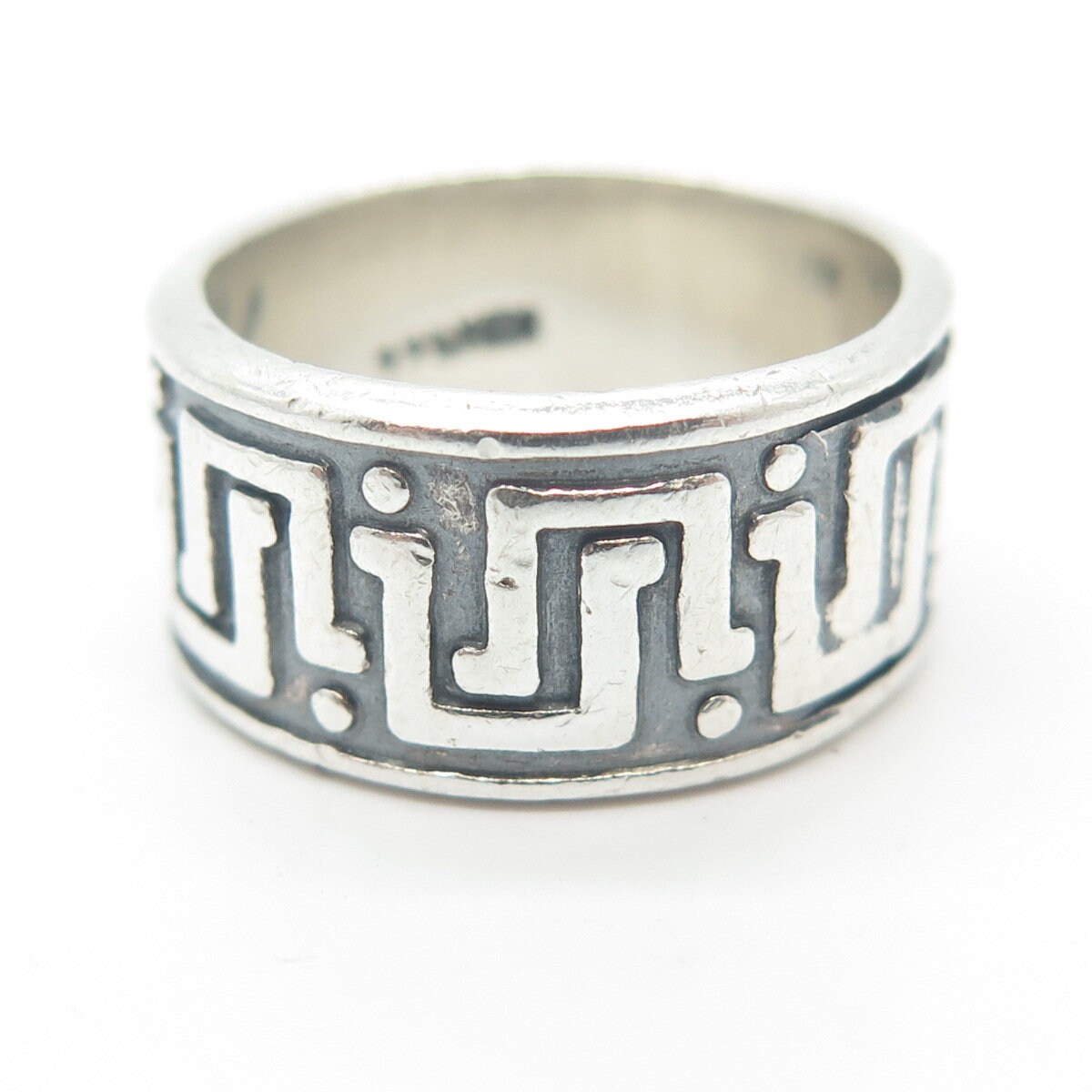 925 Sterling Silver Vintage Mexico Maze Band Ring Size 5.75 - Etsy