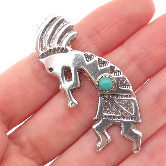 Jamison Kee Navajo Old Pawn 925 Sterling Vintage Turq… - Gem
