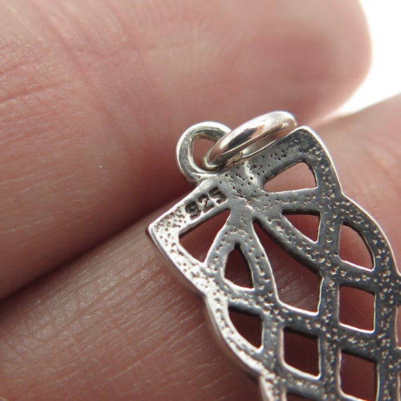 925 Sterling Silver Vintage Celtic Pendant - image 8