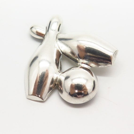 925 Sterling Silver Vintage Bowling For Good Luck… - image 3