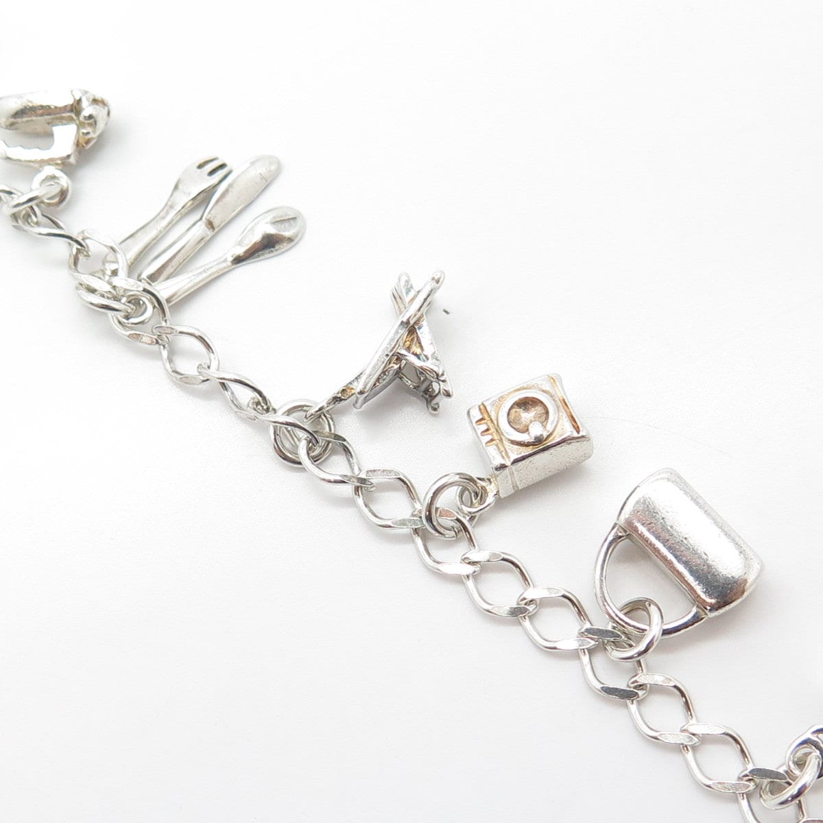 HAN 925 Sterling Silver Vintage Italy Home Accessories Curb Link