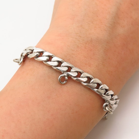 925 Sterling Silver Vintage Mexico Saul Cuban Link