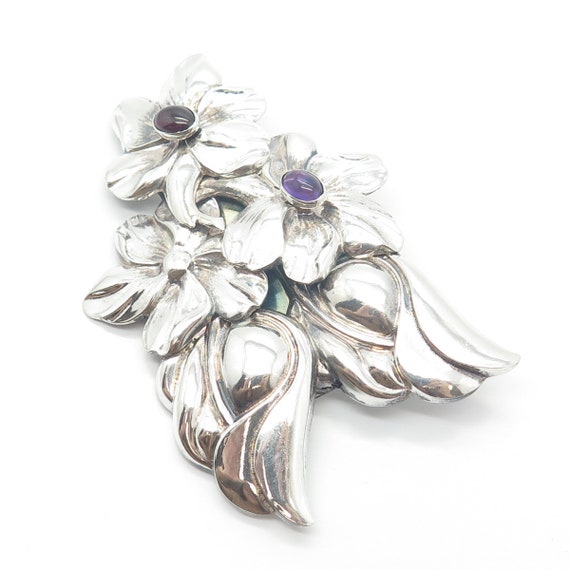 925 Sterling Silver Vintage Tulla Booth Amethyst … - image 7