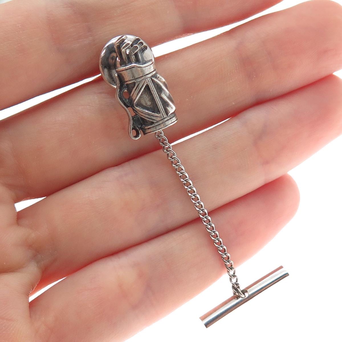 Ostby & Barton 925 Sterling Vintage Golf Club Oxidized
