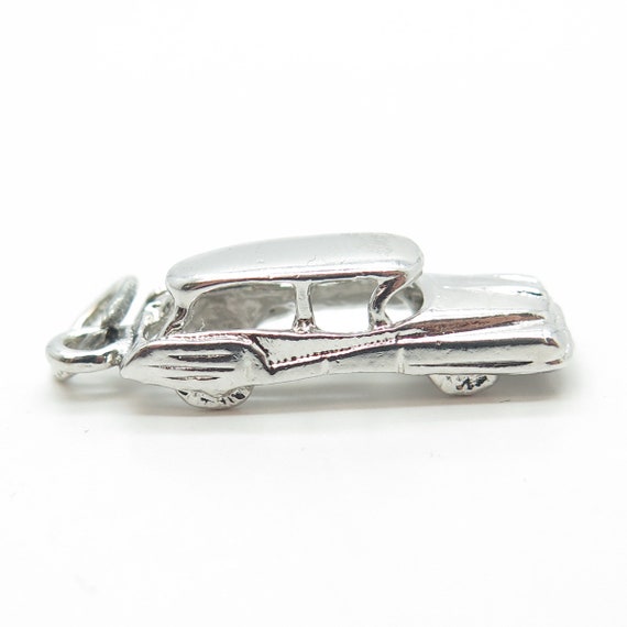 925 Sterling Silver Vintage Retro Car Charm Penda… - image 6