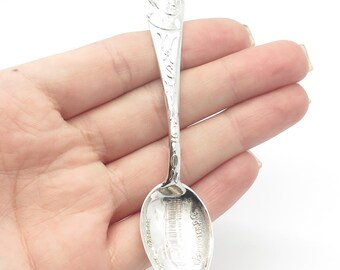 925 Sterling Silver Antique Mechanics Co. Washington D.C . The Capitol Spoon