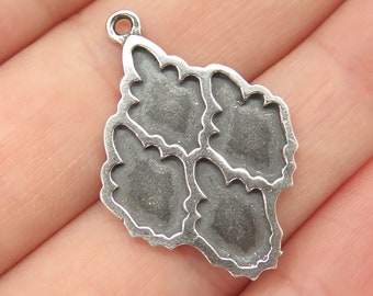 925 Sterling Silver Vintage Abstract Design Pendant