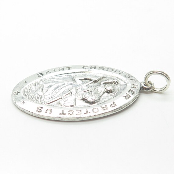 CHAPEL 925 Sterling Silver Vintage Saint Christop… - image 7