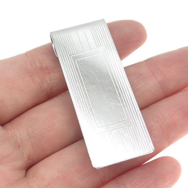 DOLAN BULLOCK 925 Sterling Silver Vintage Engravable Money Clip