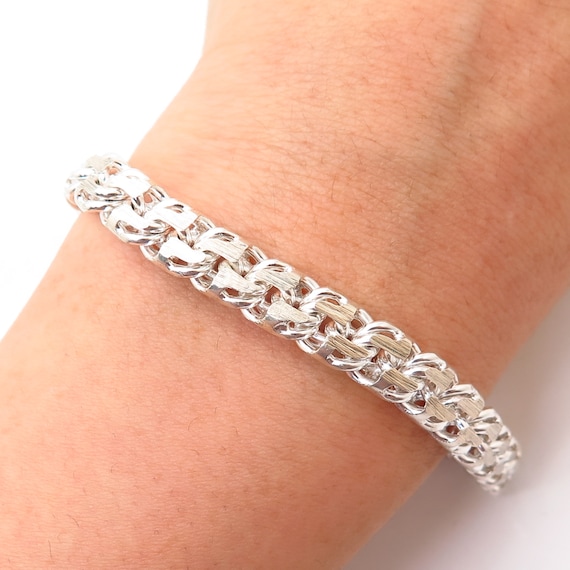 Laser Cut Silver Bracelet - Mata Payals Exclusive Silver Jewellery