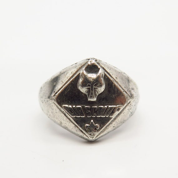 925 Sterling Silver Vintage Vargas Boy Scouts Sig… - image 2