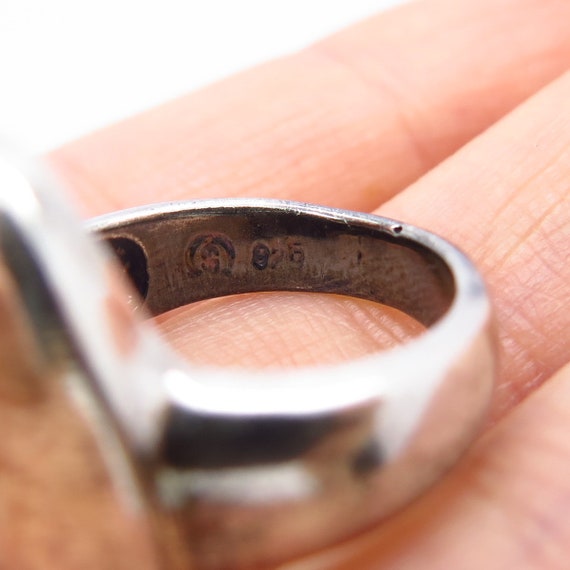 925 Sterling Silver Vintage Shube Oval Ring Size 5.5 - Etsy