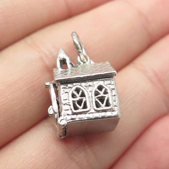 Bracelet Charme Argent Sterling Vintage - Thème églises & Mariage, Occasion