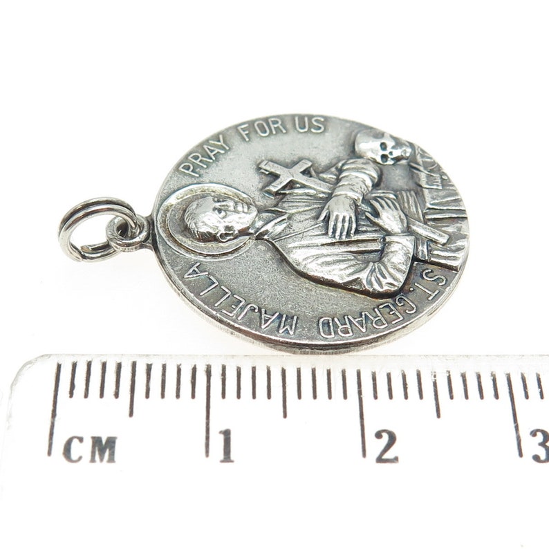 925 Sterling Silver Antique Art Deco St. Gerard Majella Religious ...