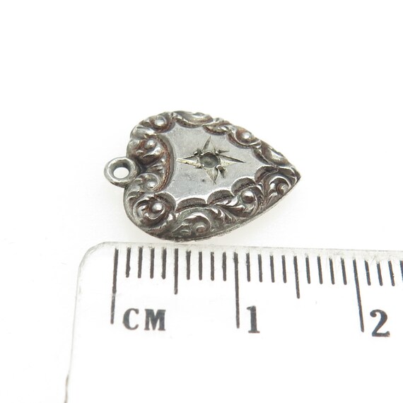 925 Sterling Silver Antique Victorian Repousse He… - image 3
