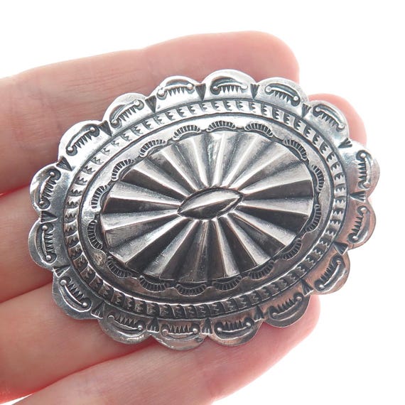 Old Pawn 925 Sterling Silver Vintage Southwestern Con… - Gem