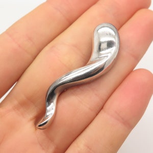 925 Sterling Silver Vintage Journey Pin Brooch