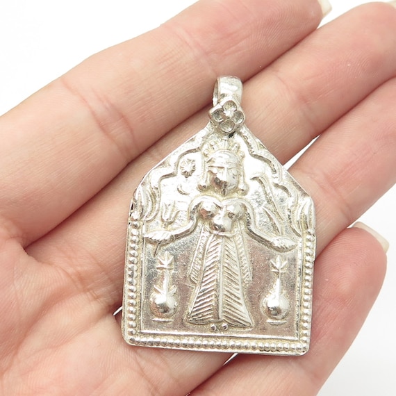 925 Sterling Silver Vintage Mother Kali Goddess A… - image 1