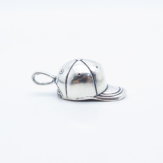 925 Sterling Silver Vintage Shube Cap Pendant - image 5