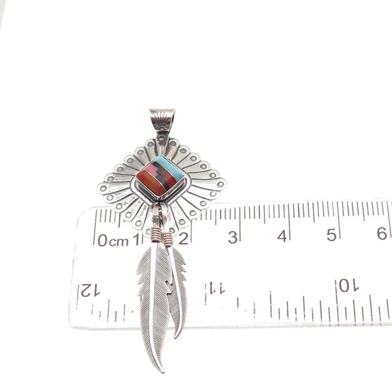 Quoc Turquoise Old Pawn 925 Sterling Silver Vinta… - image 4