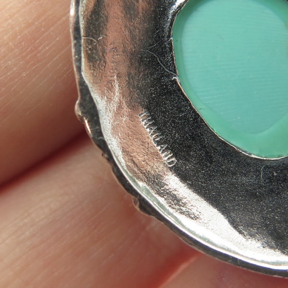 925 Sterling Silver Vintage Real Turquoise Gemsto… - image 8